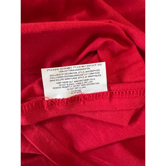 NFL Super Bowl LV Bucs Men's Team Roster Long Sleeve RED NWT SIZE XL - Picture 7 of 9